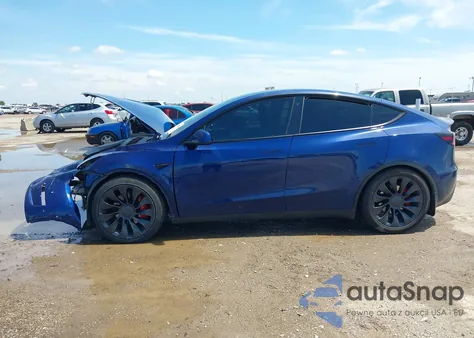 2022 Tesla Model Y Performance Dual Motor All-Wheel Drive z USA, uszkodzony, nr VIN 7SAYGDEFXNF506319